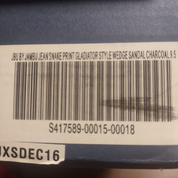 Jambu red snakeskin sandals sz 9.5 - Picture 5 of 5